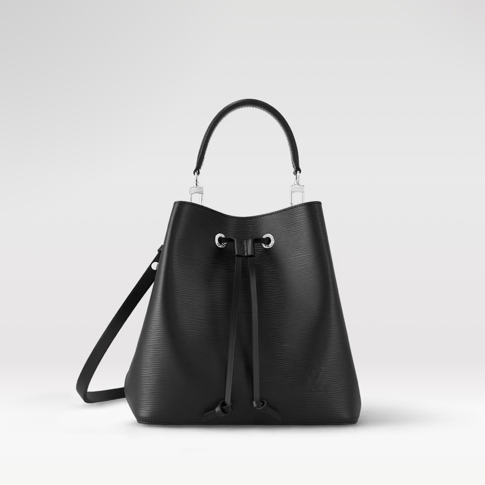 Louis Vuitton NeoNoe MM Black Epi Leather Handbag Purse Bag